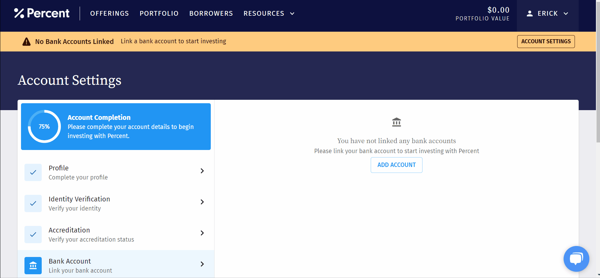 LinkingBankAccount